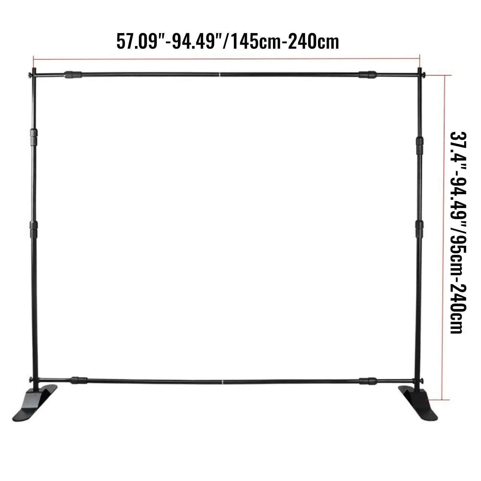 Adjustable Backdrop Stand 8x8FT / 10x8FT for Events & Photography-2400x2400 / United States