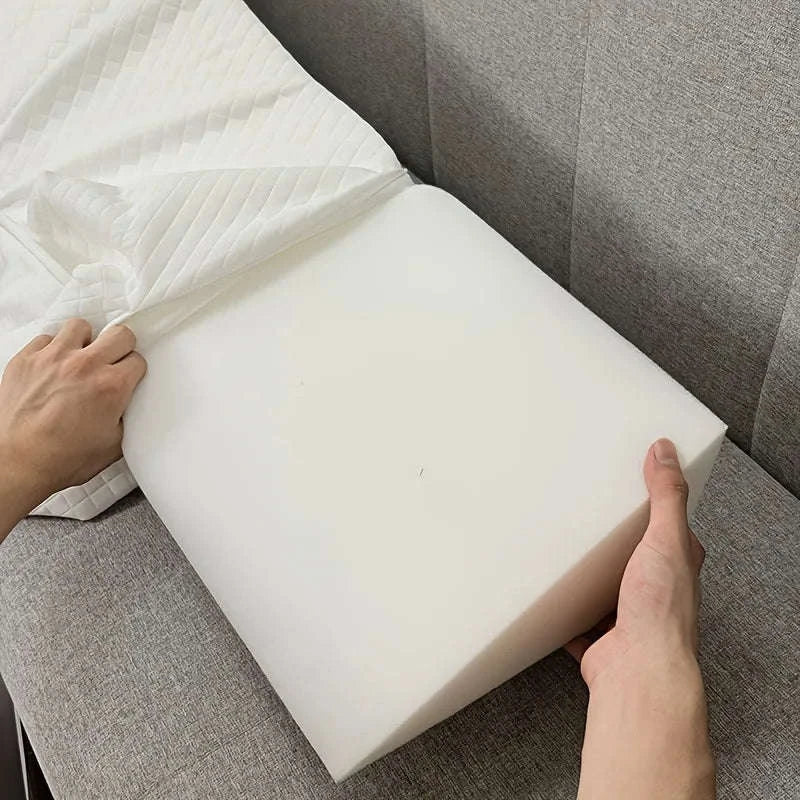 Adjustable Bed Wedge Pillow 0–7" Gap Filler for Better Sleep-WHITE / 137x25x15cm / United States