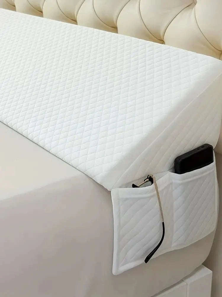 Adjustable Bed Wedge Pillow 0–7" Gap Filler for Better Sleep-WHITE / 137x25x15cm / United States