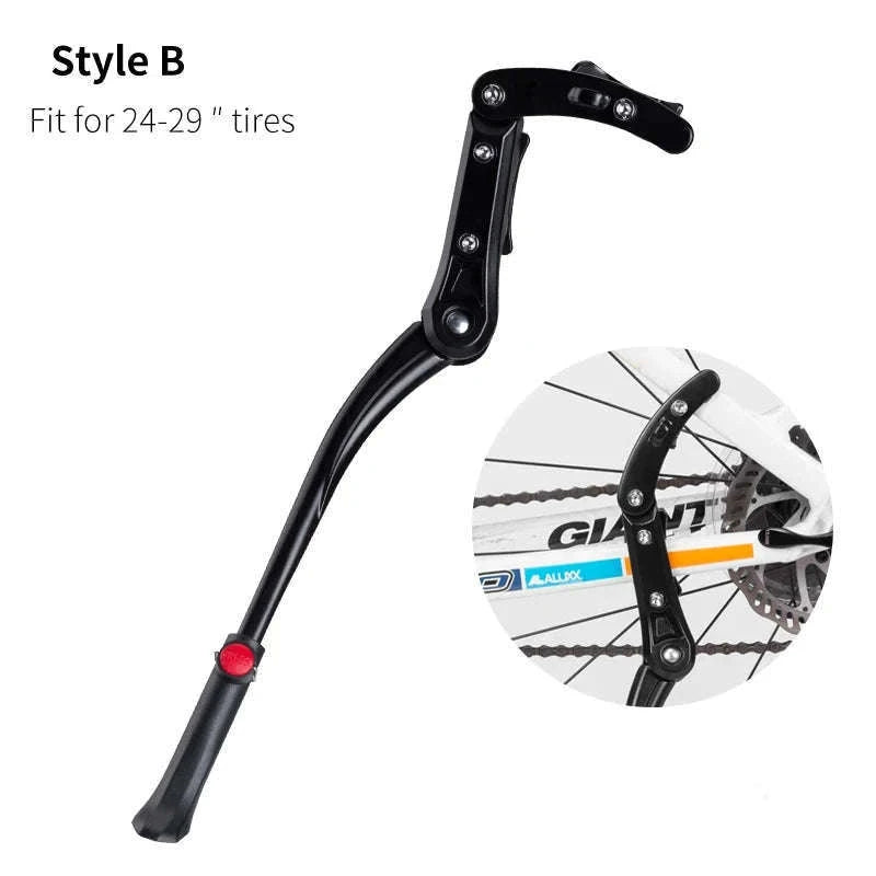 Adjustable Bicycle Kickstand with Stable Anti-Slip Foot Support-JC1005BK