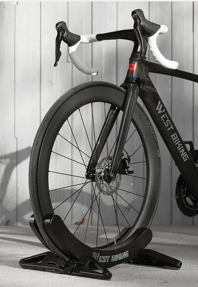 Adjustable Bicycle Parking Rack for Indoor Bike Storage and Repair-Black / CHINA