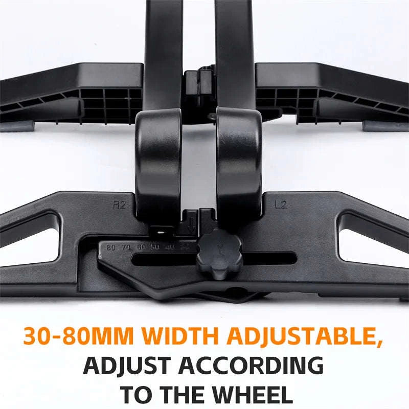 Adjustable Bicycle Parking Rack for Indoor Bike Storage and Repair-Black / CHINA