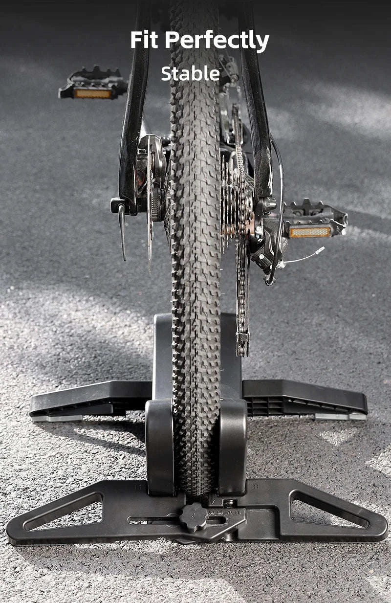 Adjustable Bicycle Parking Rack for Indoor Bike Storage and Repair-Black / CHINA