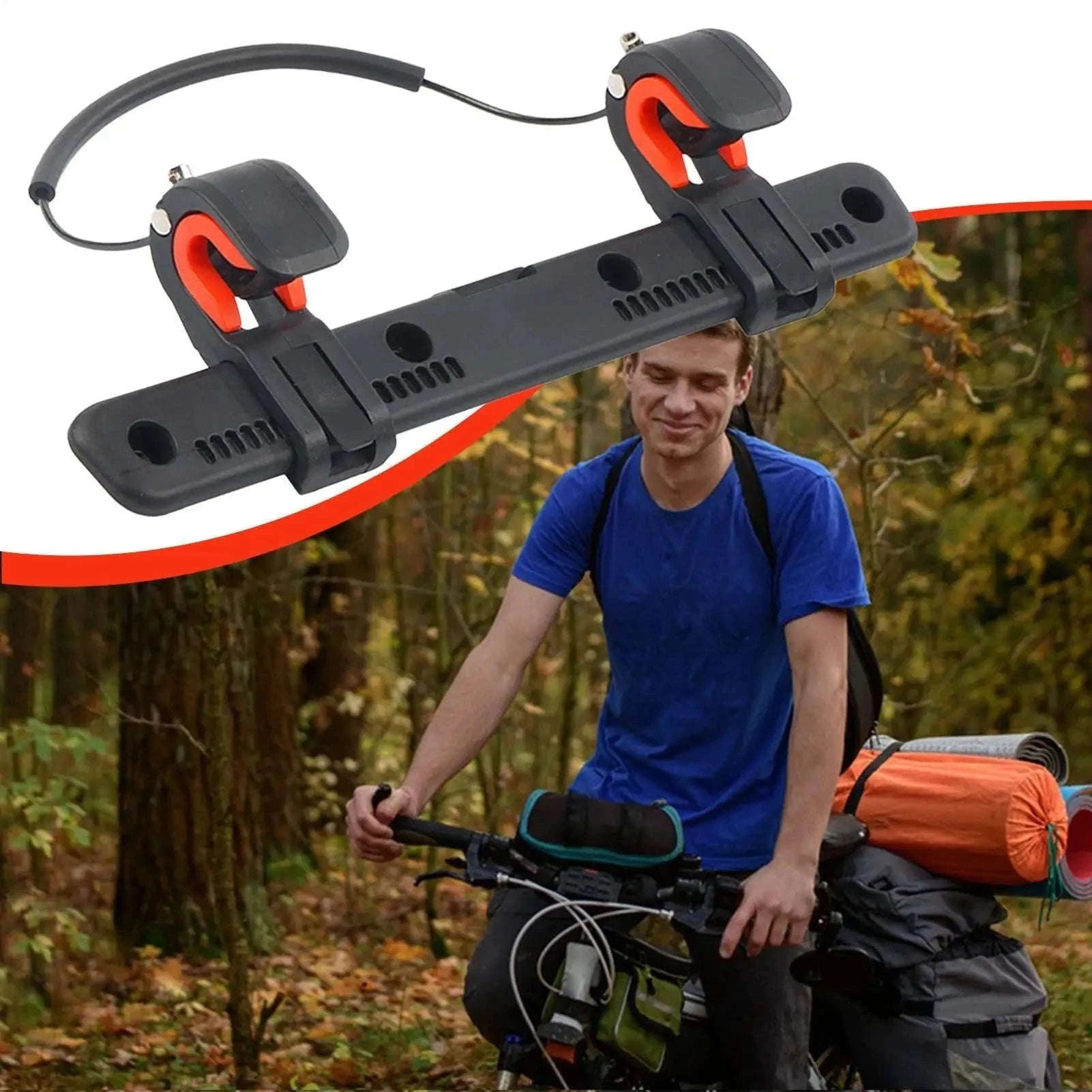 Adjustable Bicycle Side Bag Buckle-Black
