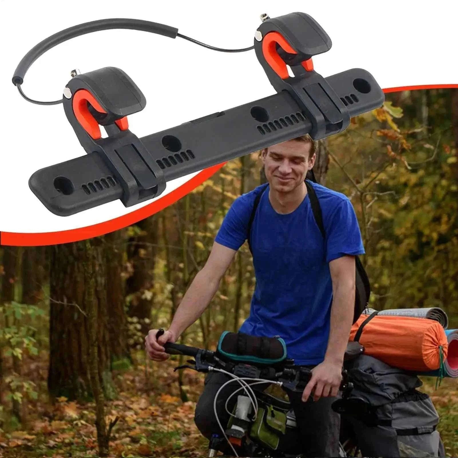 Adjustable Bicycle Side Bag Buckle-Black