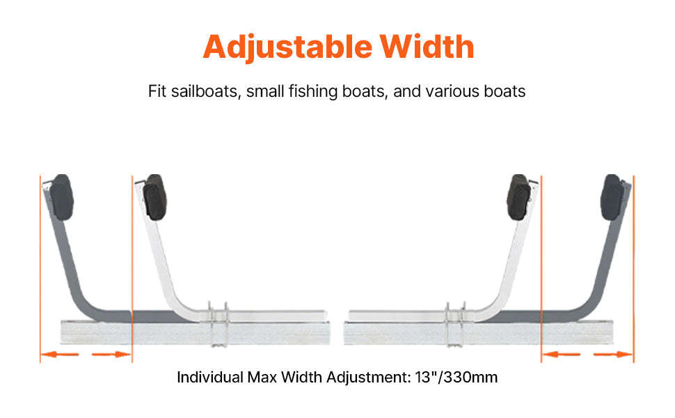 Adjustable Boat Trailer Guide Poles, 2-Piece Heavy-Duty Steel Roller Guide-T-type / United States
