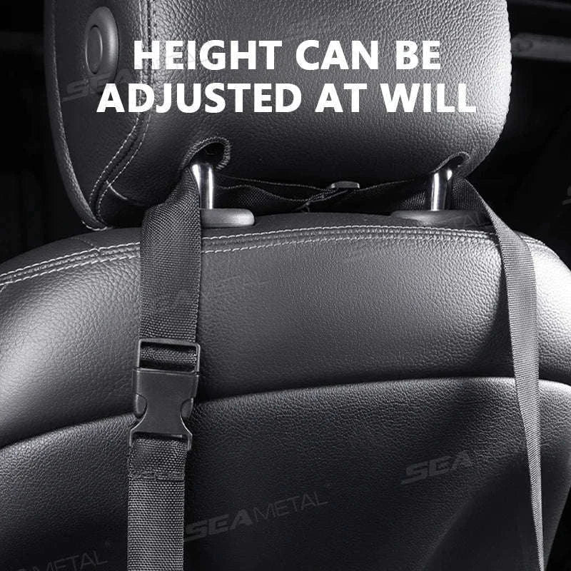 Adjustable Car Hanging Footrest Pad for Travel Comfort-Brown