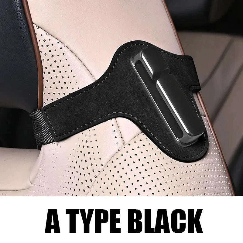 Adjustable Car Seat Belt Fixator Clip for Comfortable Fit-GERMANY / A TYPE BLACK
