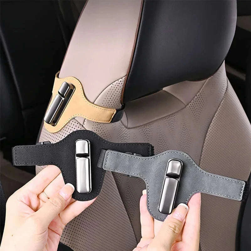 Adjustable Car Seat Belt Fixator Clip for Comfortable Fit-GERMANY / A TYPE BLACK
