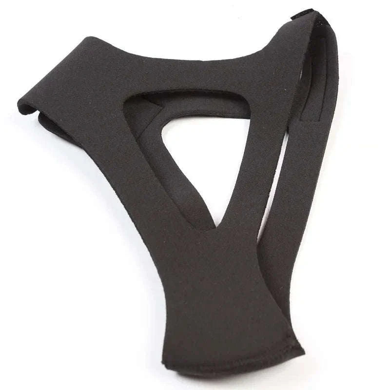 Adjustable Chin Strap for Nighttime Comfort and Quiet Sleep-black