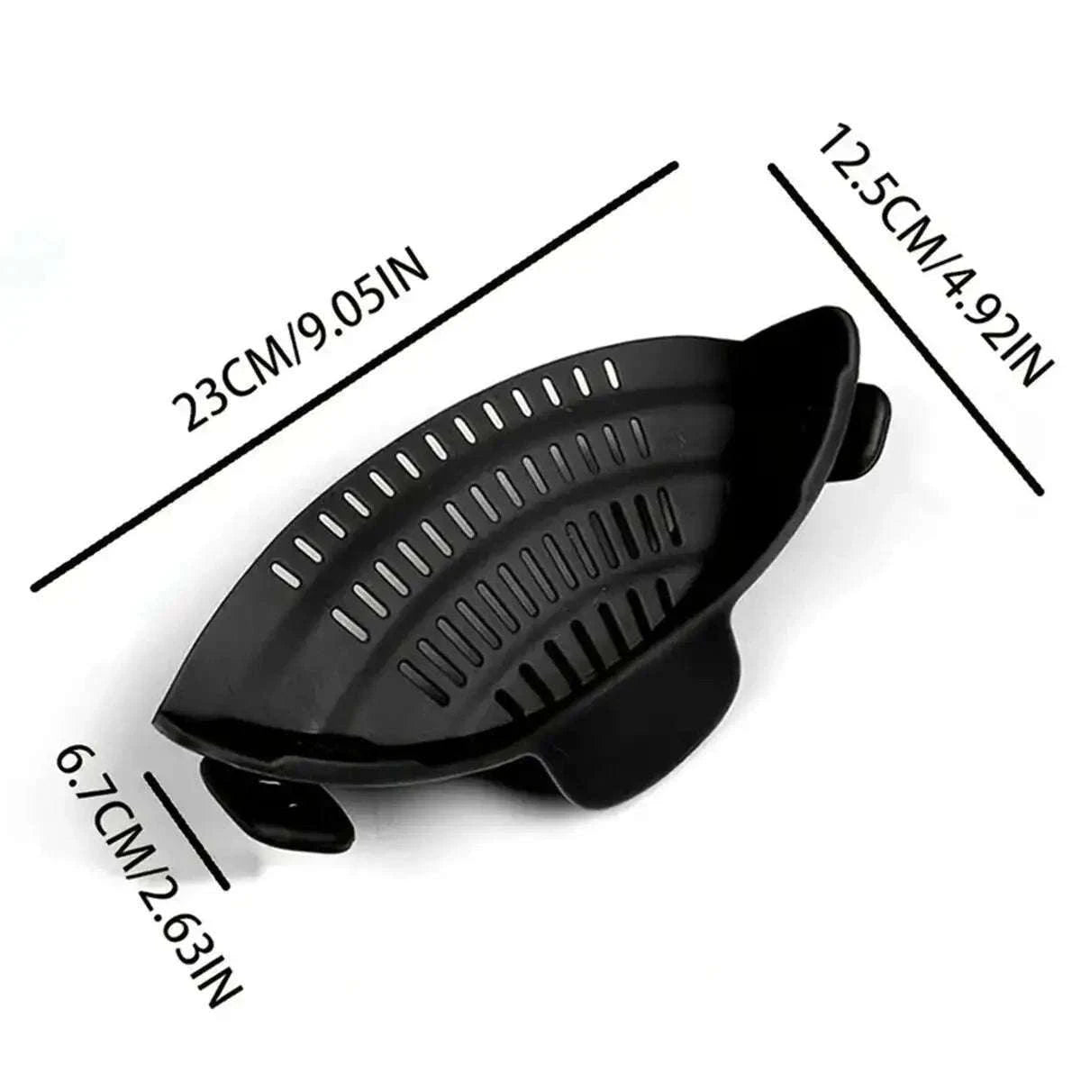 Adjustable Clip-On Pot Strainer for Fast, Hands-Free Draining-green