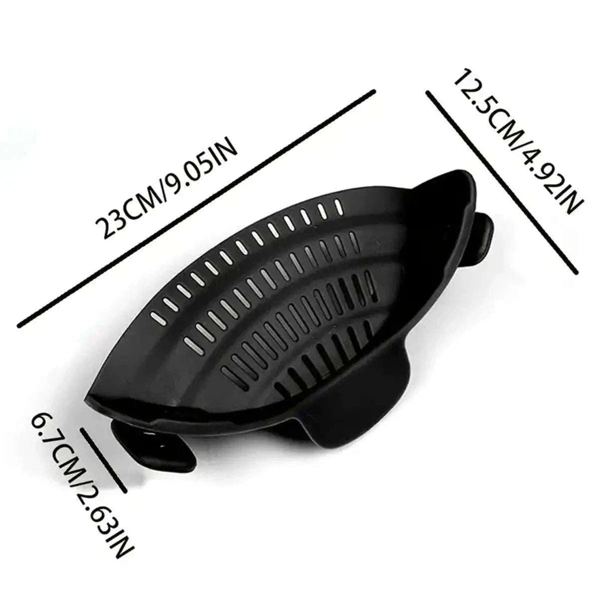 Adjustable Clip-On Pot Strainer for Fast, Hands-Free Draining-green