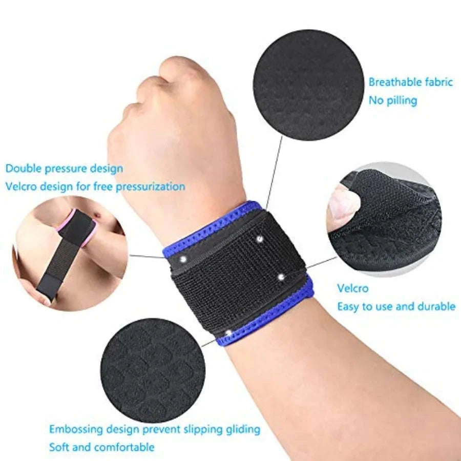 Adjustable Compression Wrist Strap Support – One Size Sports Band-United States