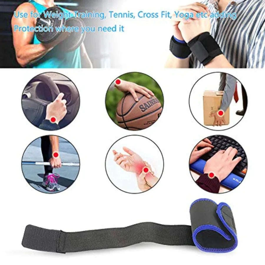 Adjustable Compression Wrist Strap Support – One Size Sports Band-United States