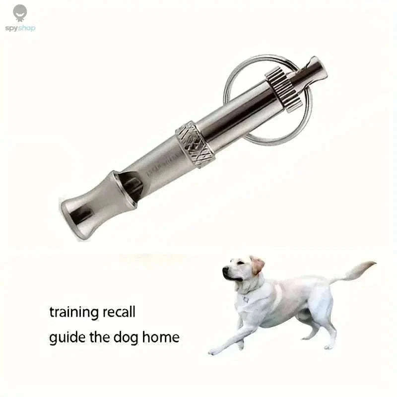 Adjustable Dog Whistle for Bark Control and Recall Training-silver / 2pcs
