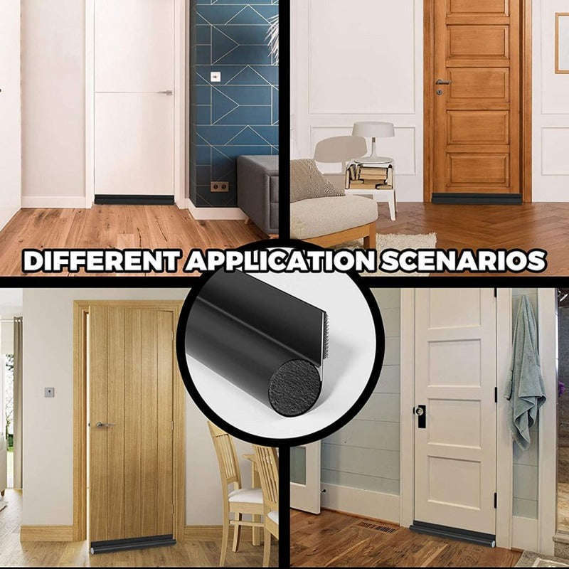 Adjustable Door Bottom Seal Strip-black / I / 96cm