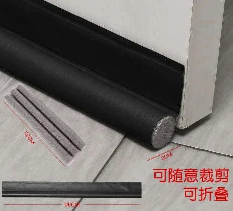 Adjustable Door Bottom Seal Strip-black / I / 96cm