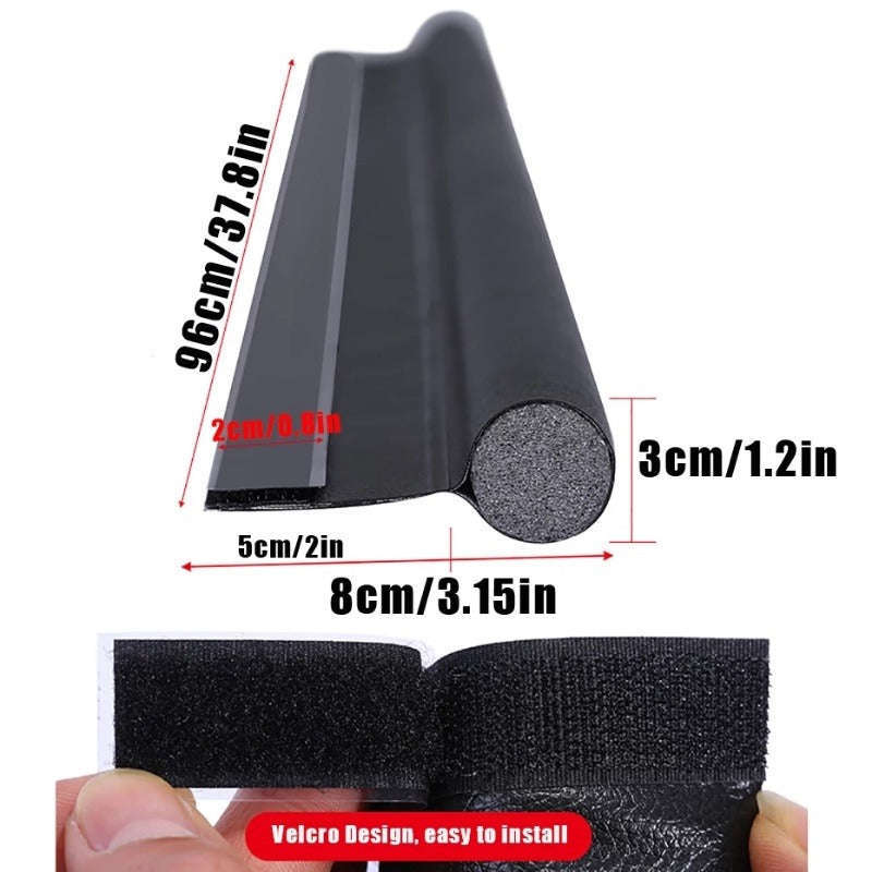 Adjustable Door Bottom Seal Strip-black / I / 96cm