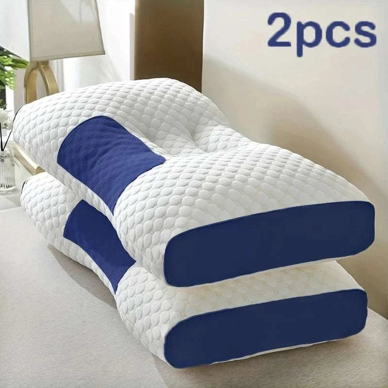 Adjustable Ergonomic Neck Support Pillows (2-Pack) for Comfort-Purple 2pcs / 48*74 / United States