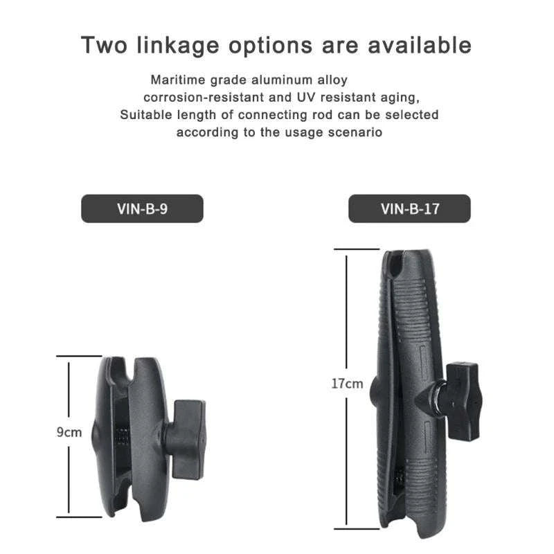 Adjustable Fish Finder Mount Bracket for Boats with Secure Grip-9CM / China Mainland