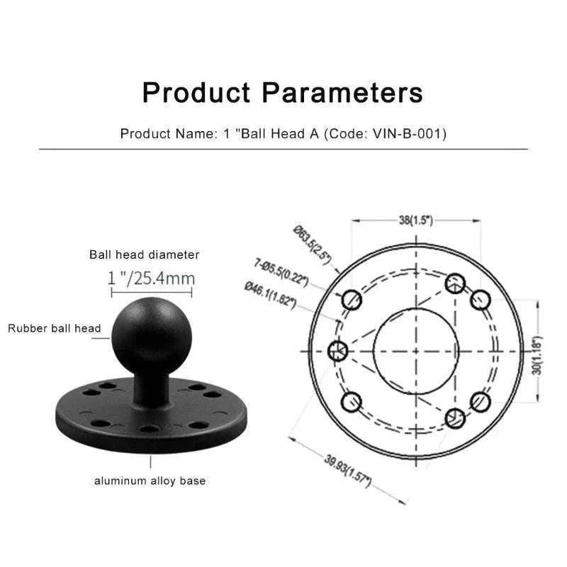 Adjustable Fish Finder Mount Bracket for Boats with Secure Grip-9CM / China Mainland