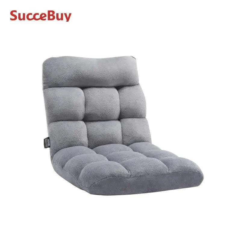 Adjustable Floor Chair with Back Support, Foldable Foam Sofa-