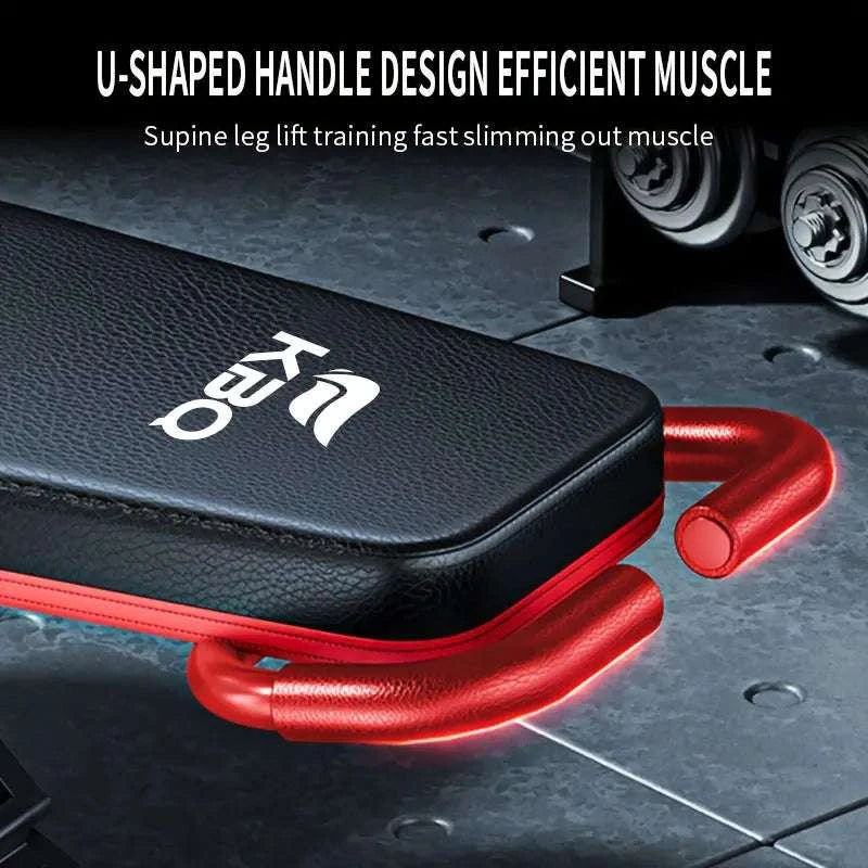 Adjustable Foldable Roman Chair Fitness Bench with Resistance Bands-Exercise bench / United States