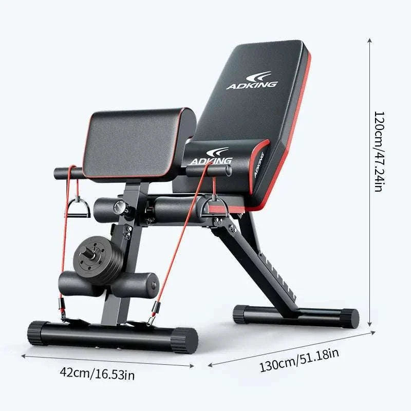 Adjustable Foldable Weight Bench for Full-Body Home Workouts-189-5 / United States