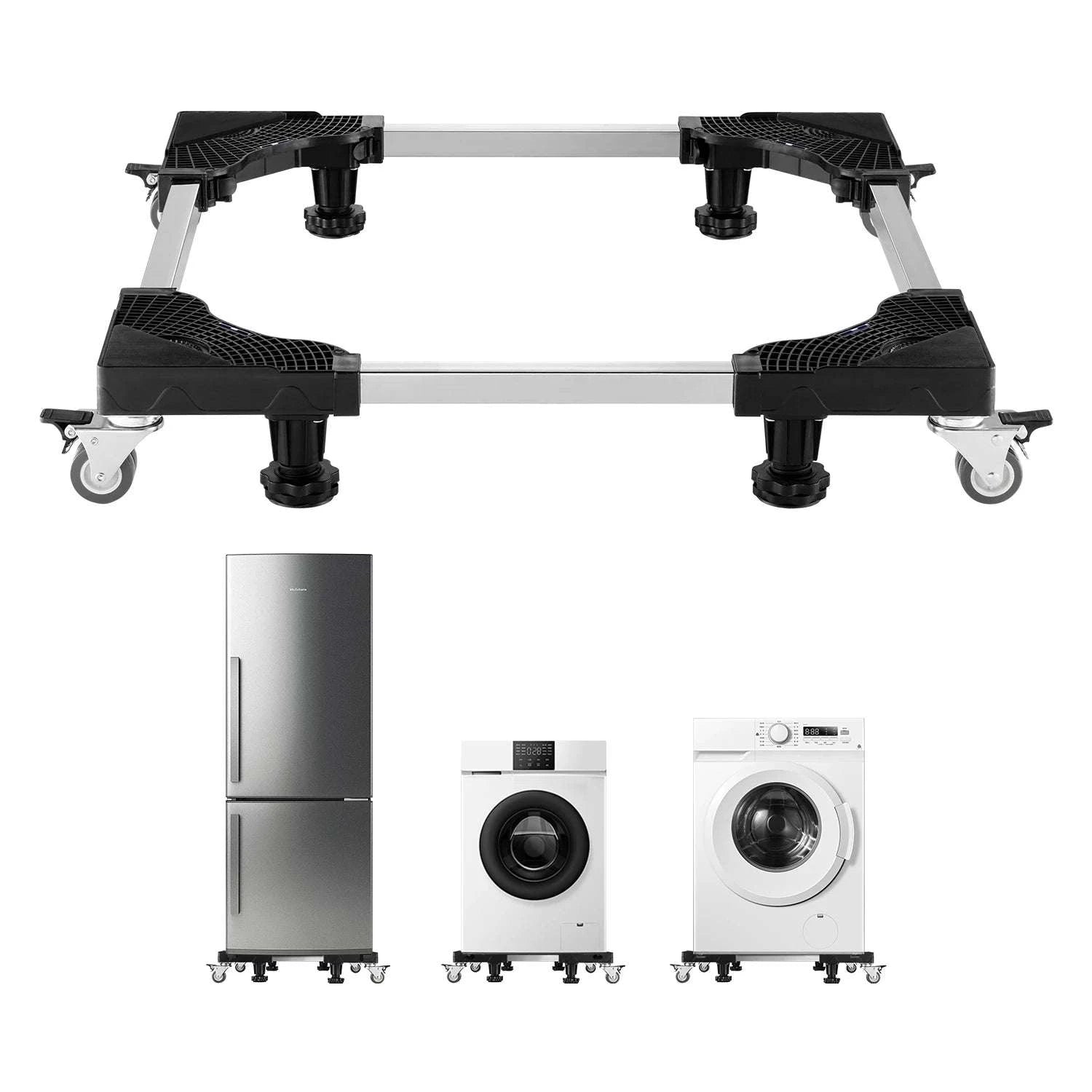 Adjustable Furniture Dolly with Locking Wheels for Washer & Fridge-1100LBS / United States