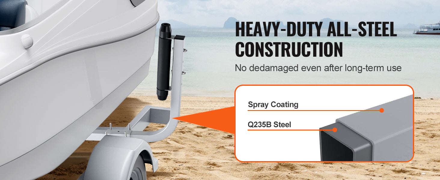 Adjustable Galvanized Boat Trailer Guide Poles (2PCS)-L / GERMANY