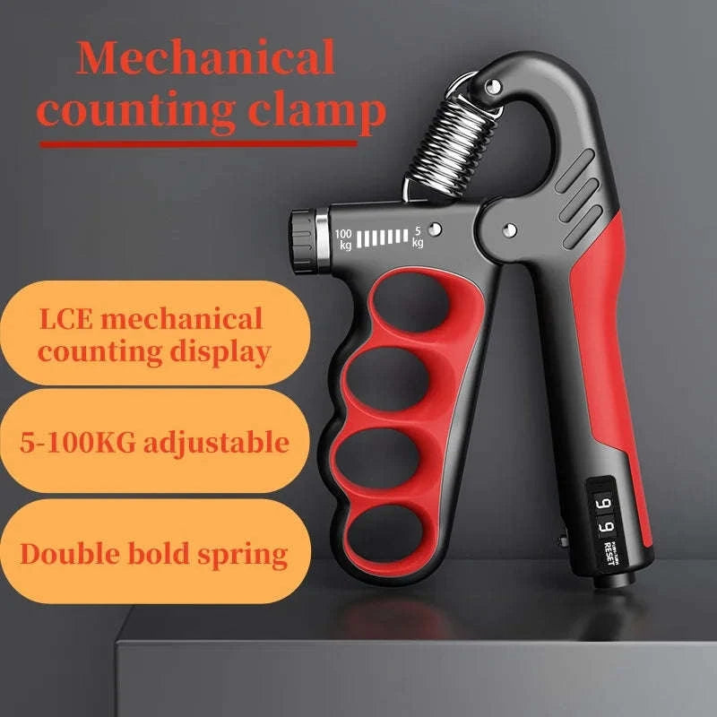 Adjustable Grip Strengthener 5–100kg Hand Gripper-WL-B-orange / CHINA
