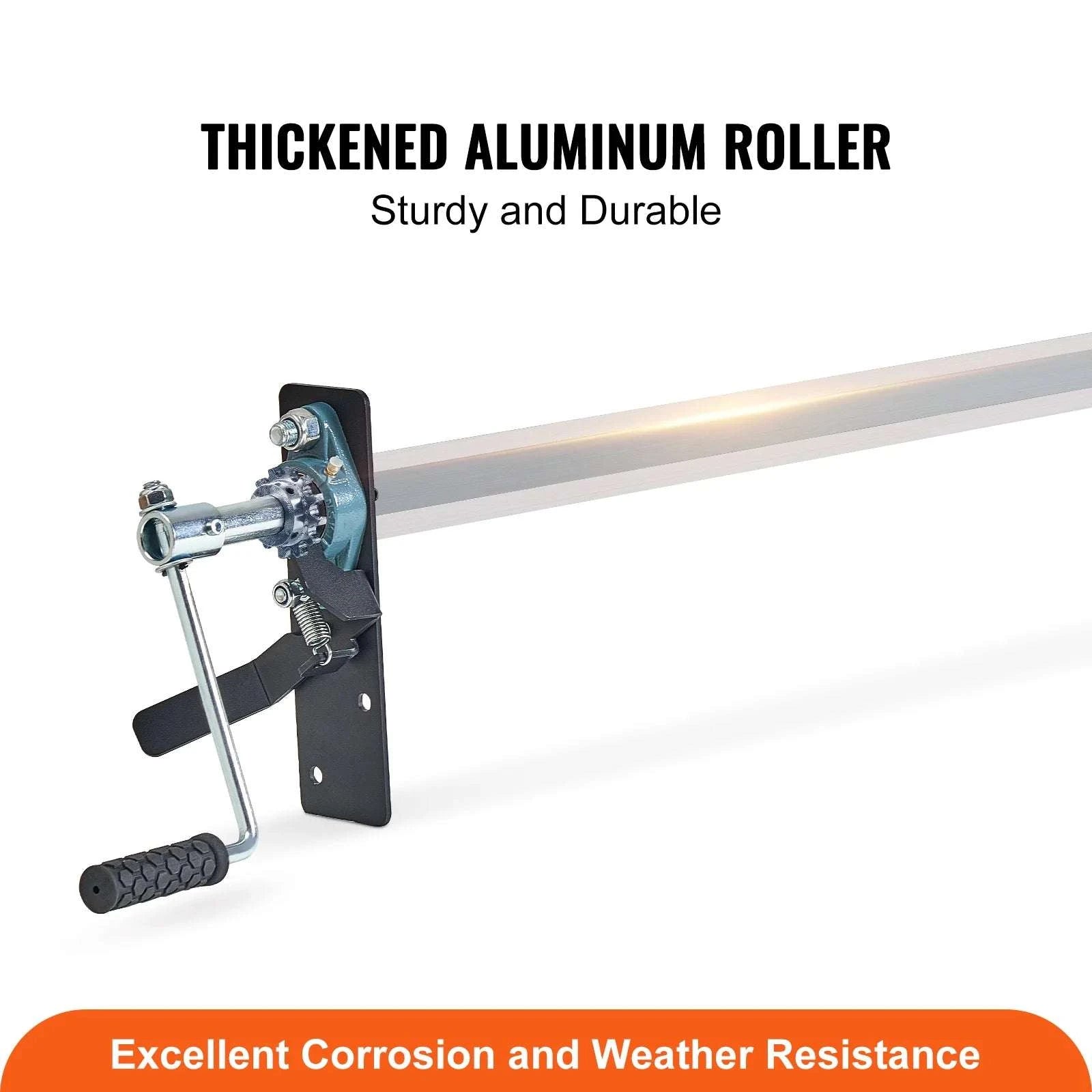 Adjustable Hand Crank Tarp Roller Kit for Trucks 64–104 Inch-