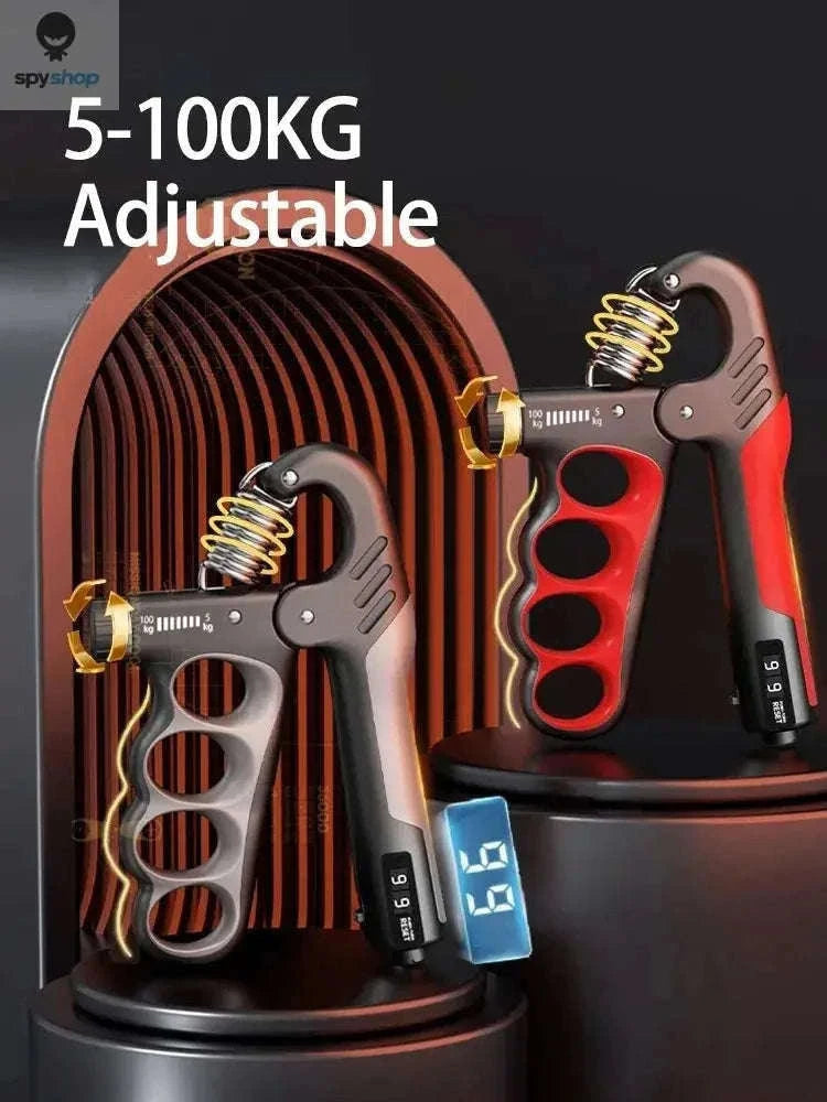 Adjustable Hand Grip Strengthener 5–100KG with Counter-Mechanical  Green