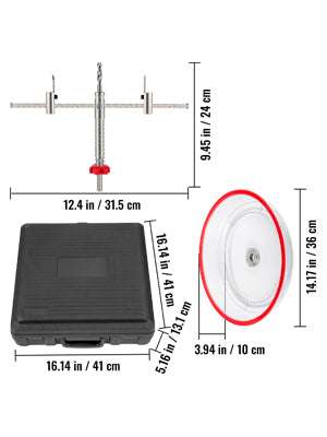 Adjustable Hole Saw Cutter Kit 40–200mm with Dust Shield-40-300mm / United States