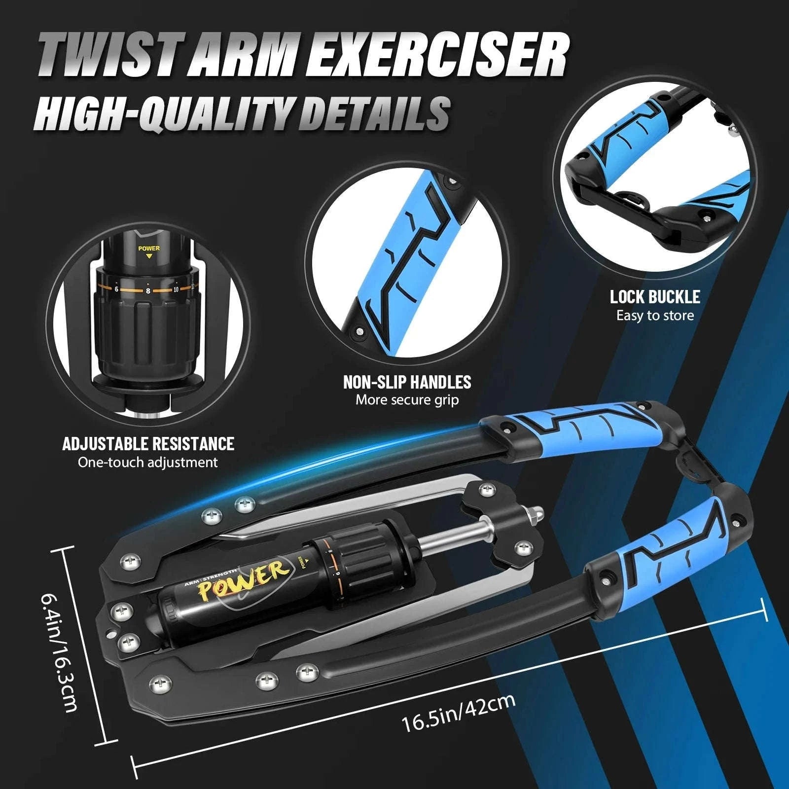 Adjustable Hydraulic Power Twister for Upper Body Training-GERMANY