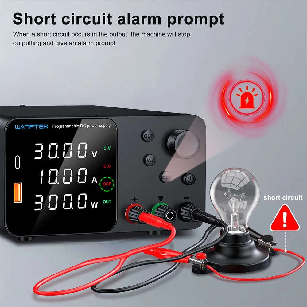 Adjustable Laboratory DC Power Supply with Short Circuit Alarm-TPS3010 30V 10A / Poland