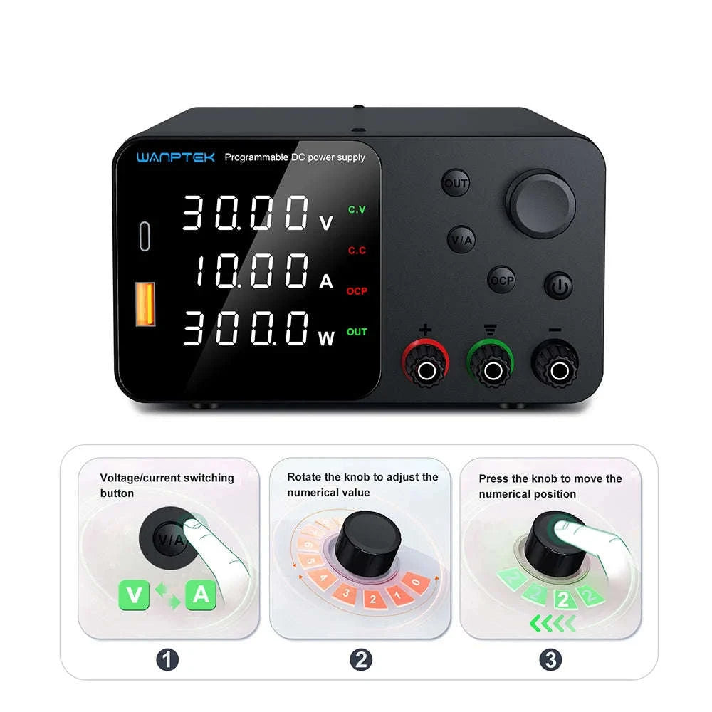 Adjustable Laboratory DC Power Supply with Short Circuit Alarm-TPS3010 30V 10A / Poland