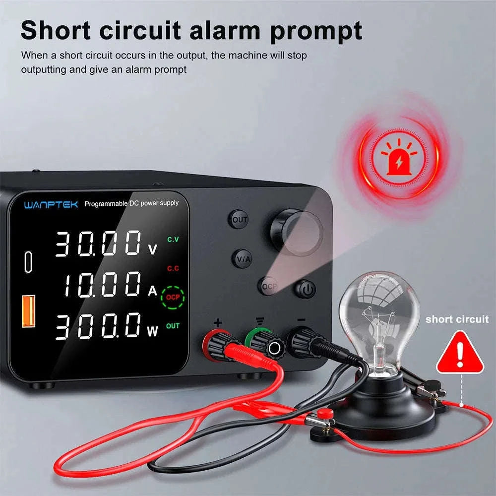 Adjustable Laboratory DC Power Supply with Short Circuit Alarm-TPS3010 30V 10A / Poland