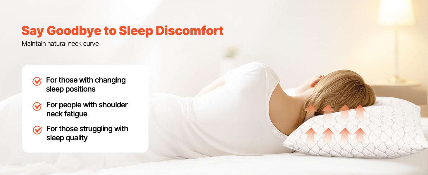 Adjustable Memory Foam Bed Pillow for Neck Support and Comfort-29.13x18.9in / United States