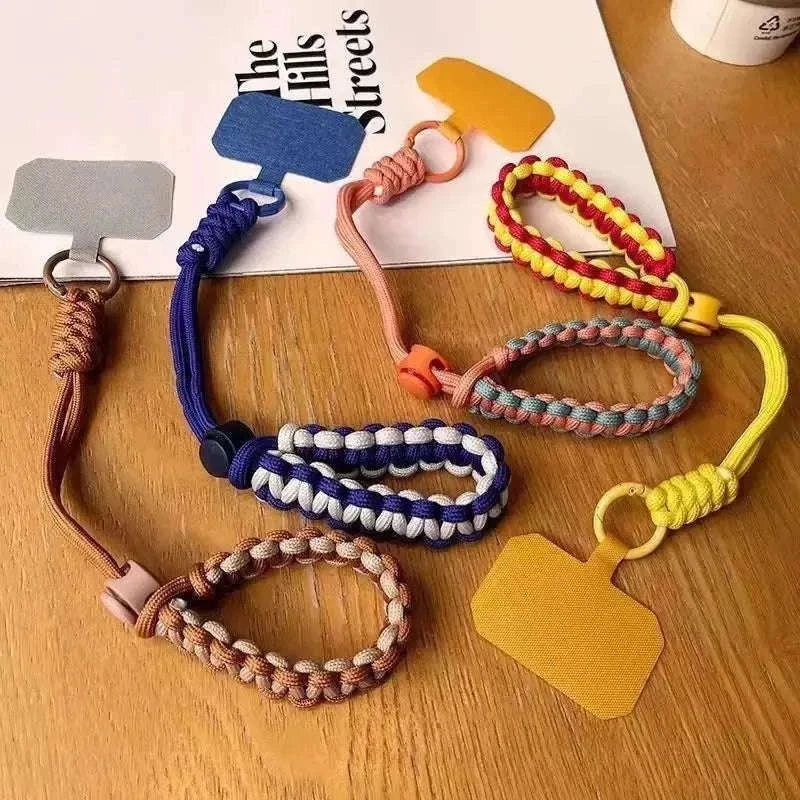 Adjustable Mobile Phone Lanyard for Hands-Free Outdoor Carry-Green purple / Polyester / Nylon