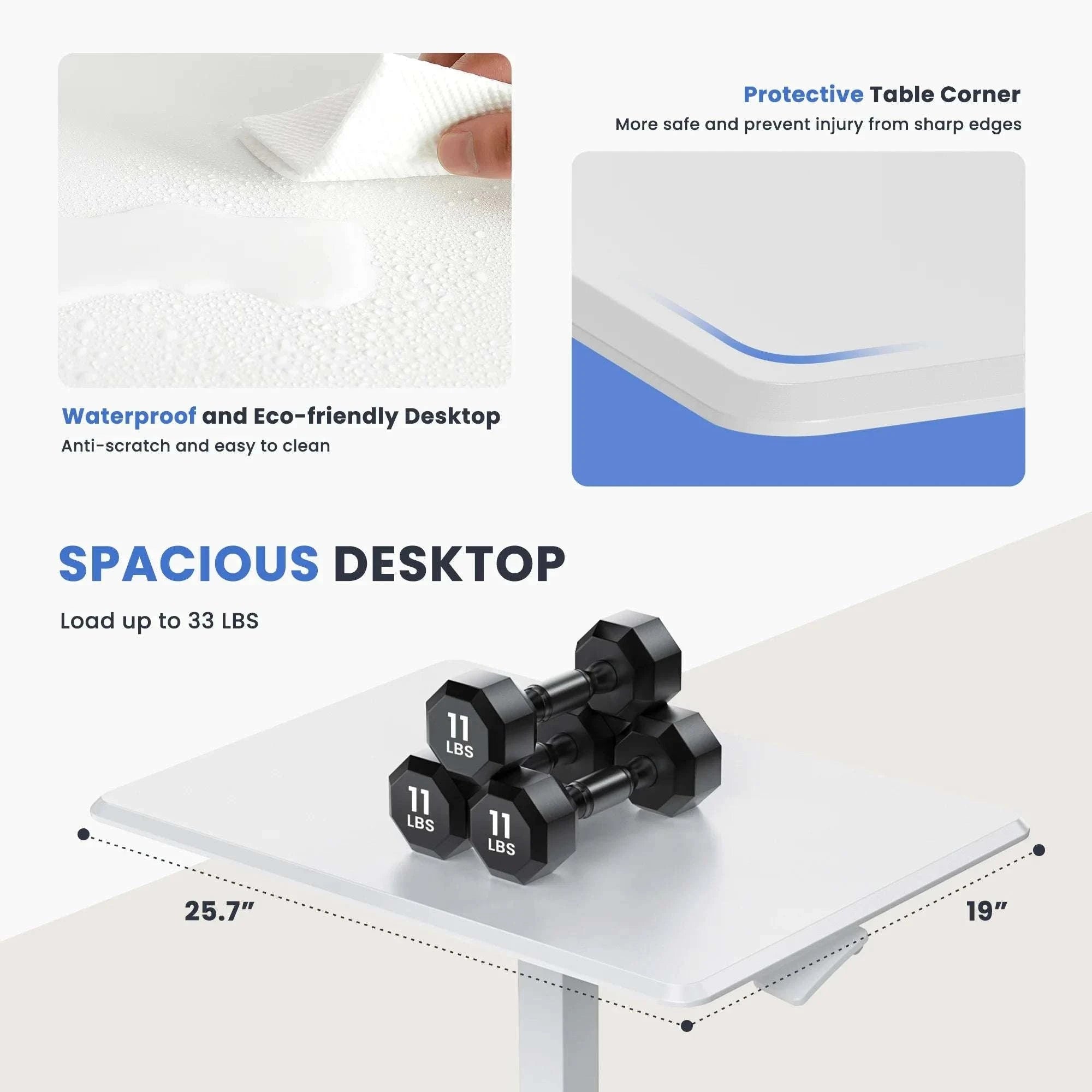 Adjustable Mobile Standing Desk with Wheels for Laptop Work-white / United States