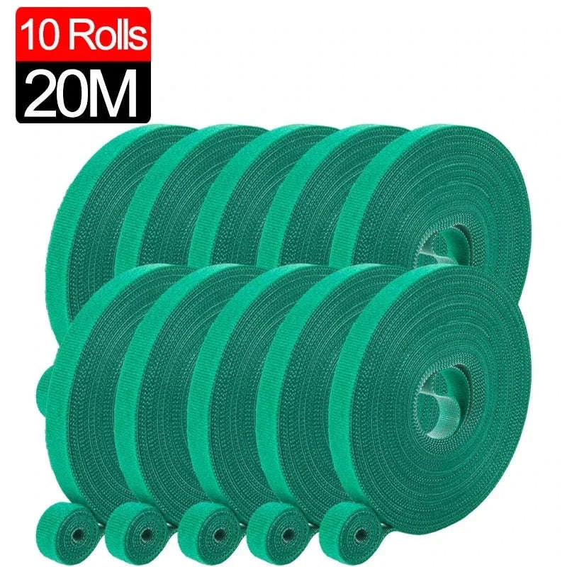 Adjustable Nylon Plant Ties for Garden Support-10Rolls(20M)
