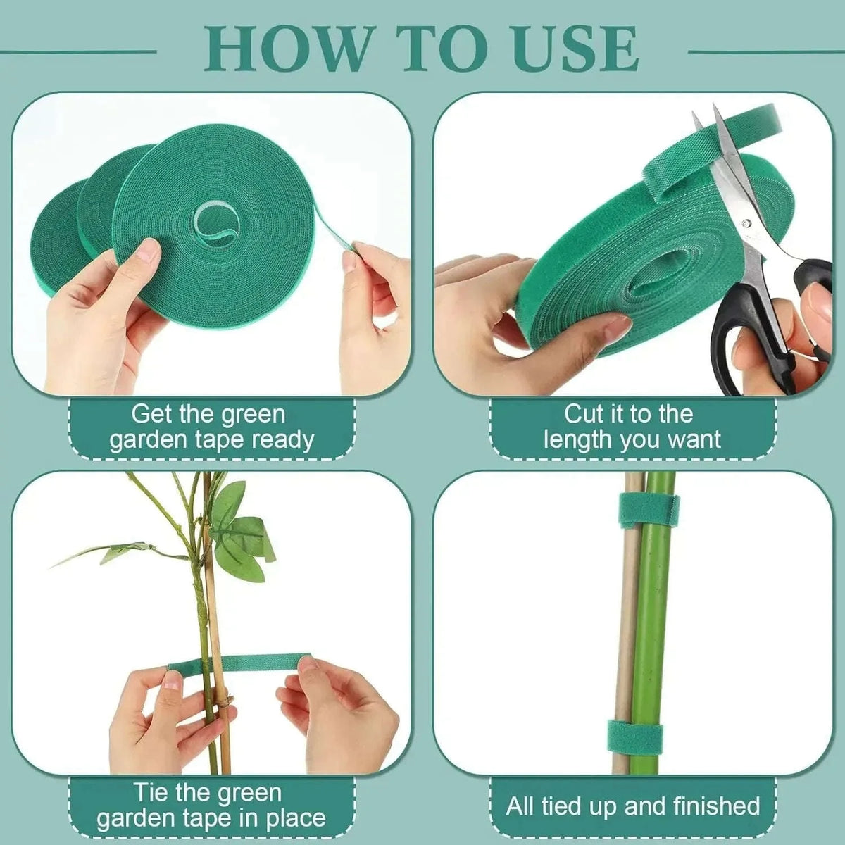 Adjustable Nylon Plant Ties for Gentle Garden Support-1Roll(2M)