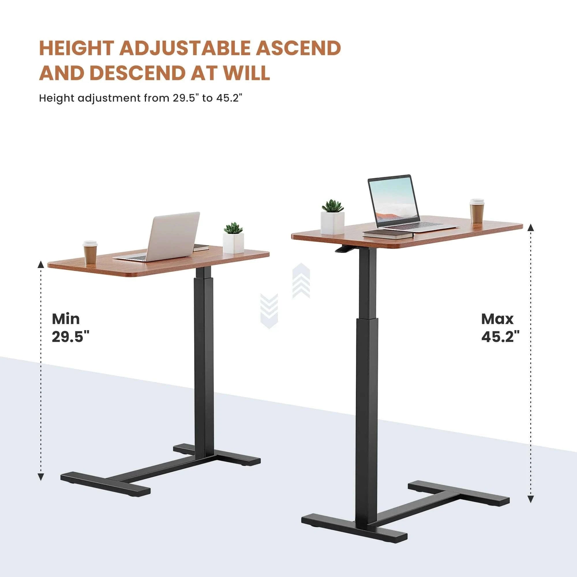 Adjustable Overbed Table for Laptop, Sofa & Bedside Use-black / United States