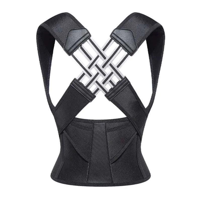Adjustable Posture Corrector for Back Alignment-Black / S