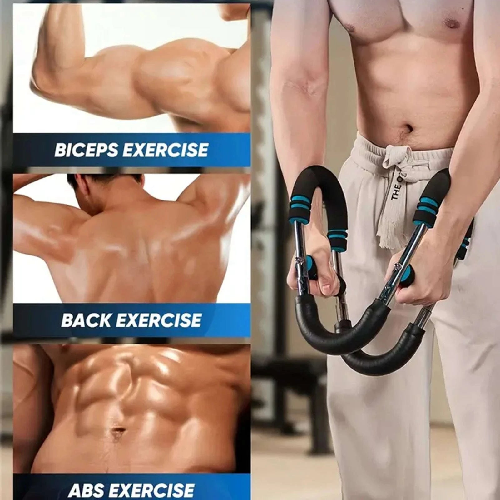 Adjustable Power Twister Arm Exerciser for Home Upper Body Training-as show / United States