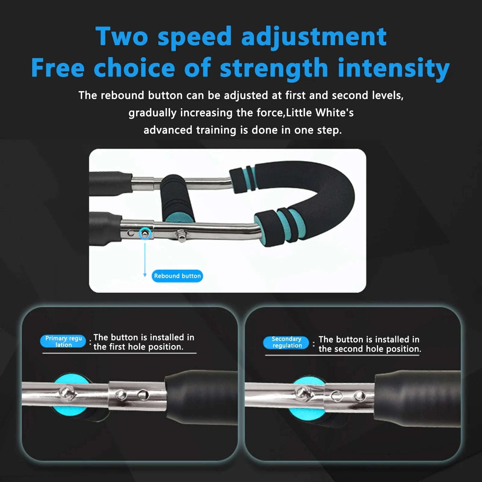 Adjustable Power Twister Arm Exerciser for Home Upper Body Training-as show / United States