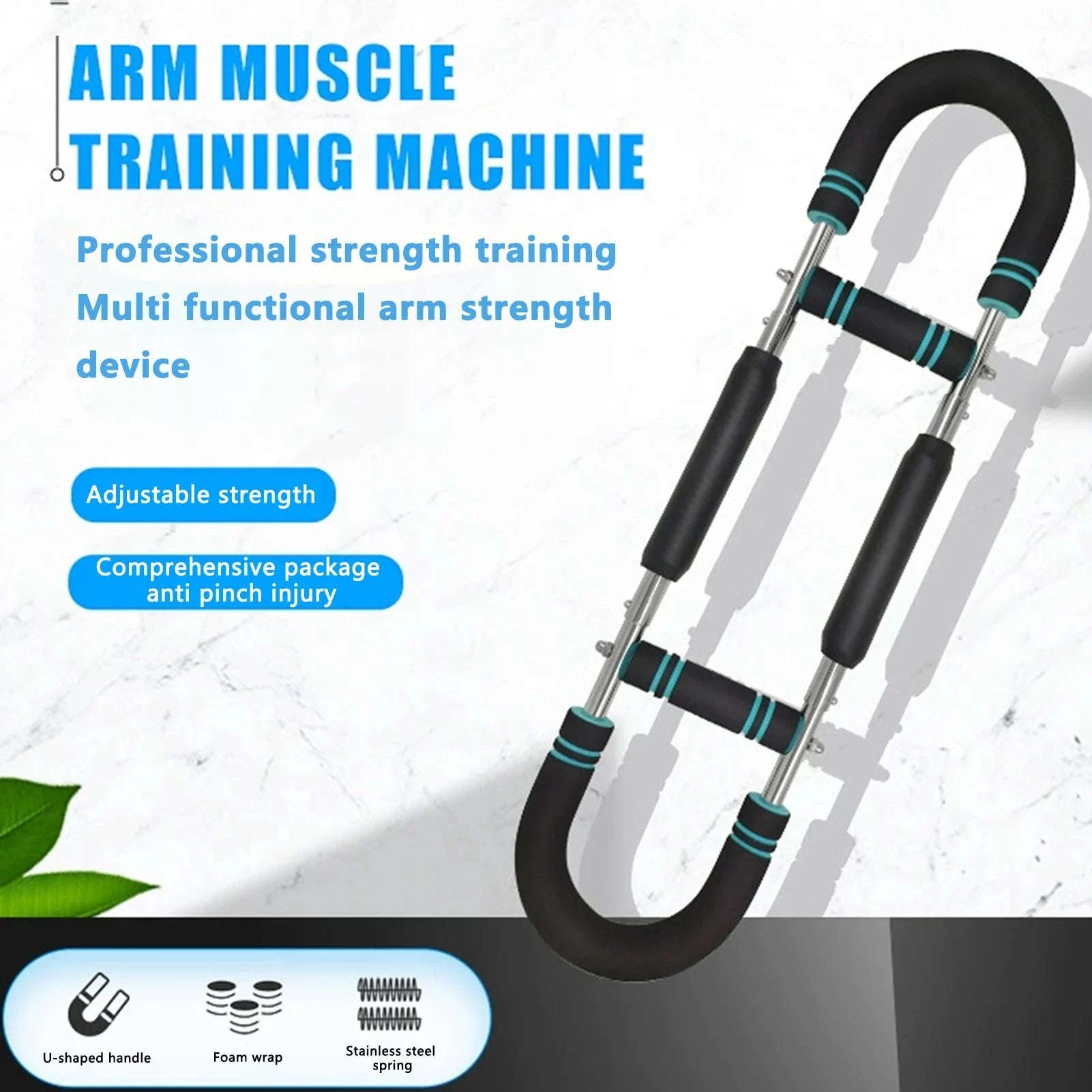 Adjustable Power Twister Arm Exerciser for Home Upper Body Training-as show / United States