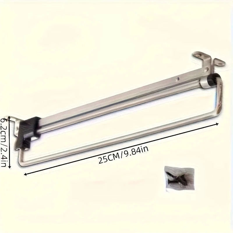 Adjustable Pull-Out Clothes Storage Rod for Wardrobes-25cm