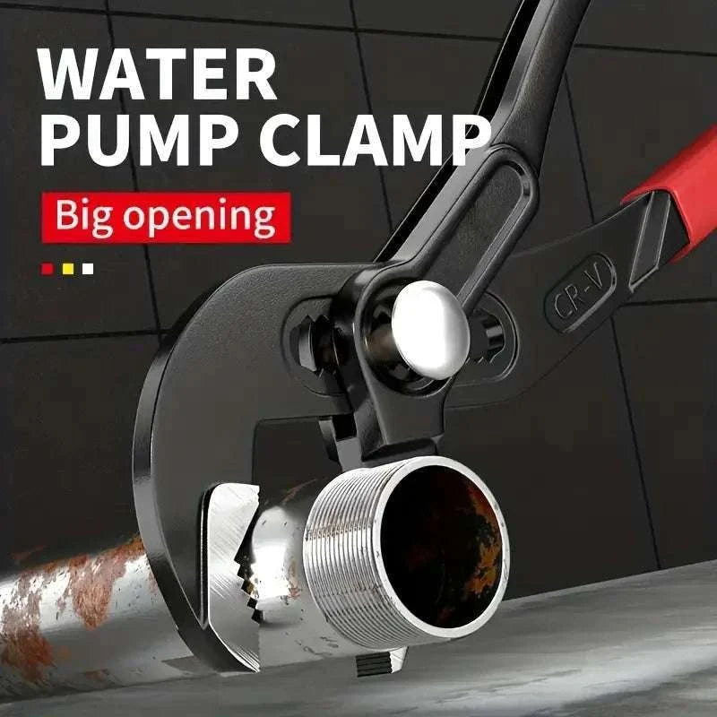 Adjustable Pump Pliers with Wide Jaw Grip for Plumbing & DIY-Eight inches